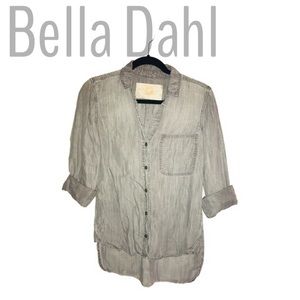 🌸Bella Dahl gray denim with cuff sleeve